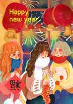 春节创意插画图案设计