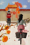 春节创意插画图案设计