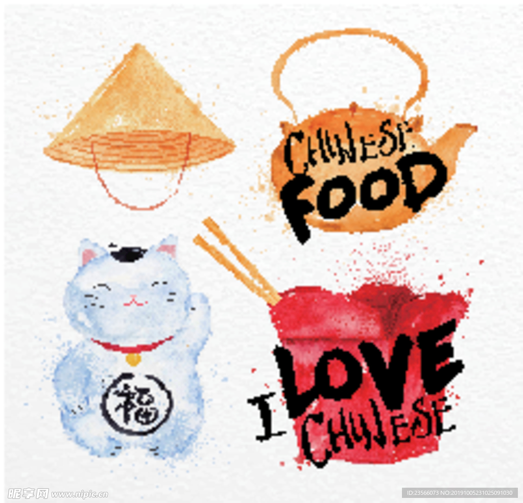 国潮创意插画图案设计