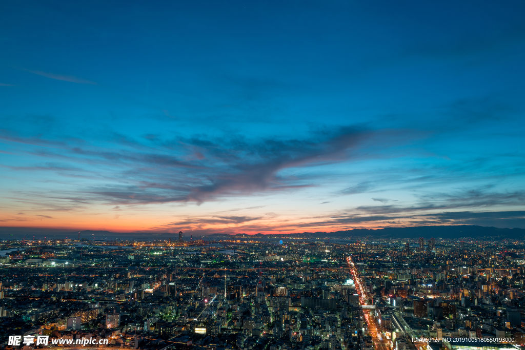 大阪市鸟瞰