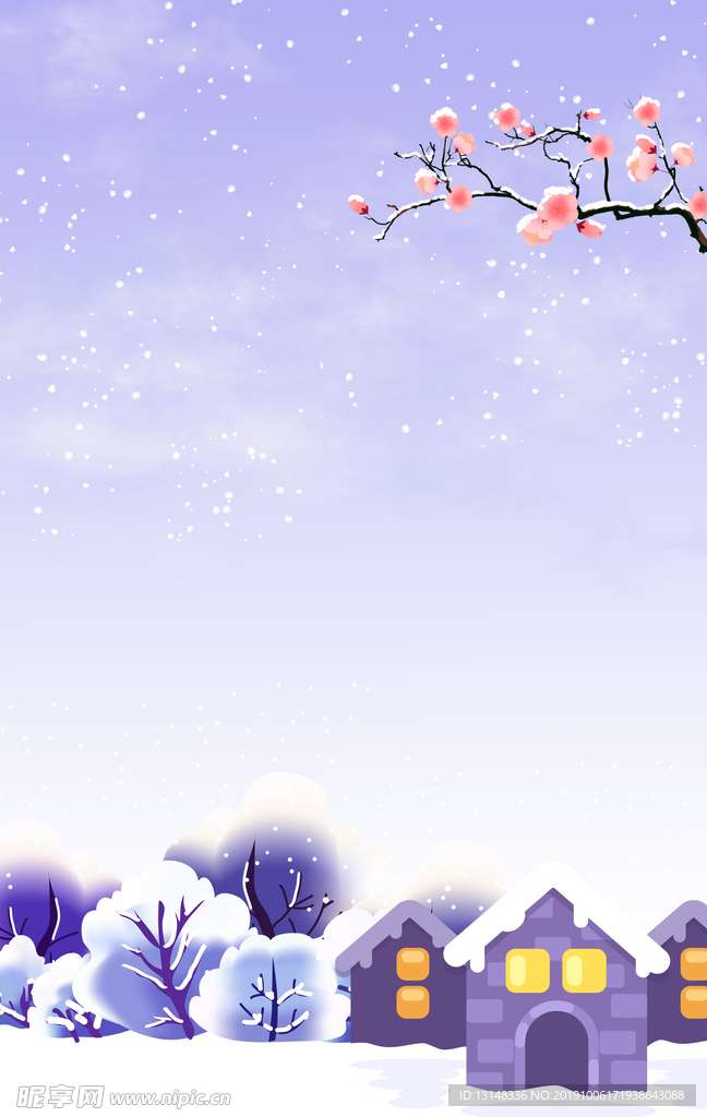 雪景插画