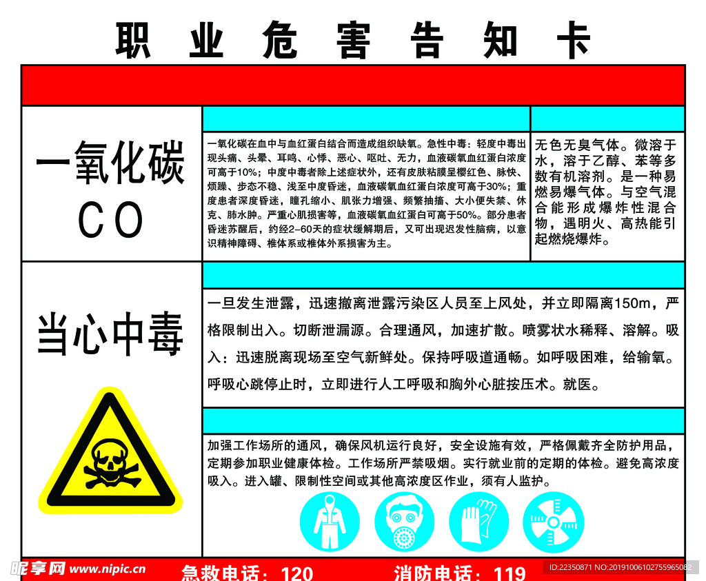 职业危害告知卡