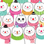 可爱雪人