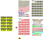 安全警示禁止等各类标志矢量素材