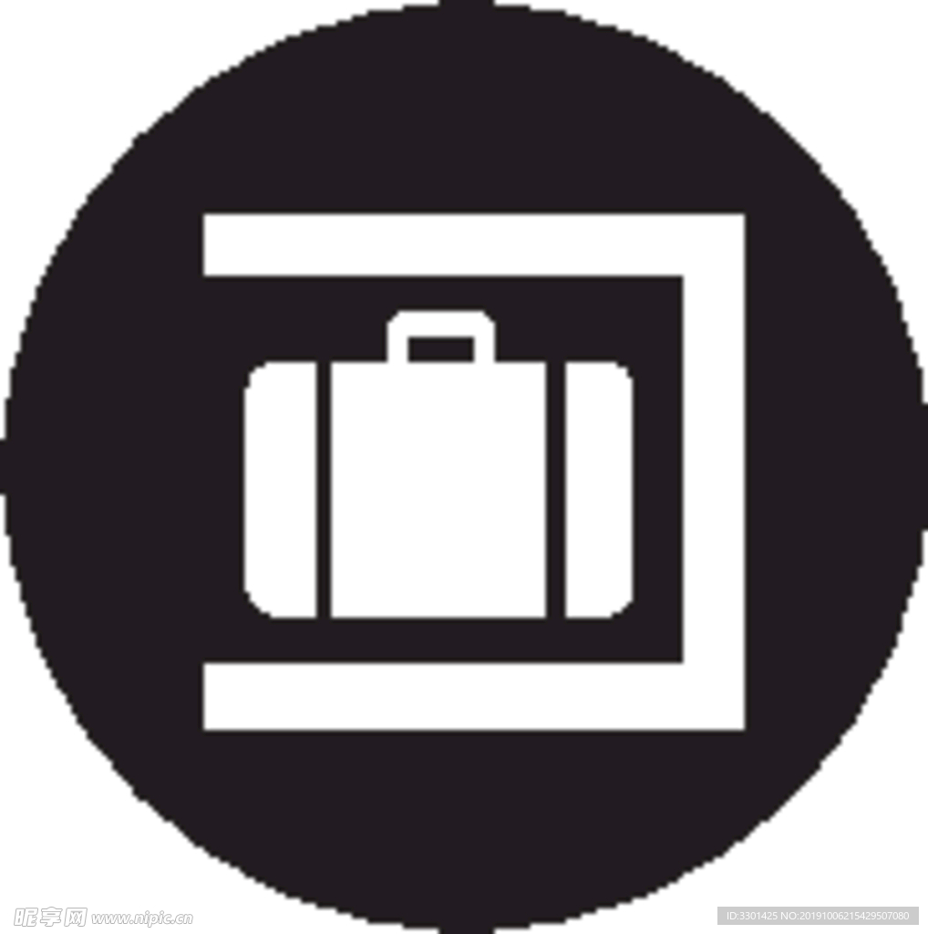 商场图标系列 开放行李柜