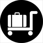 酒店图标系列 行李运输车