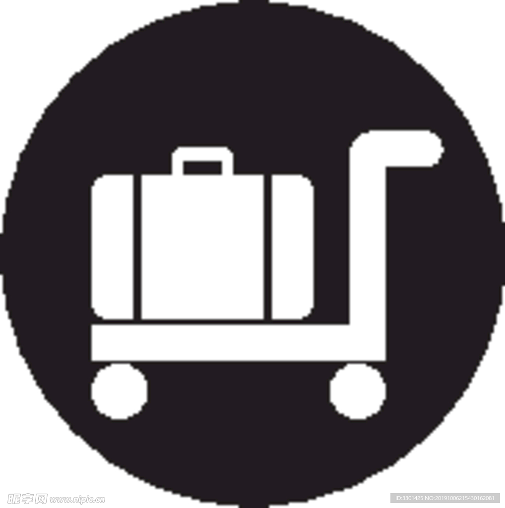 酒店图标系列 行李运输车