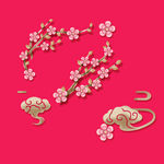 桃花祥云