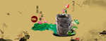 荷花图笔筒海报