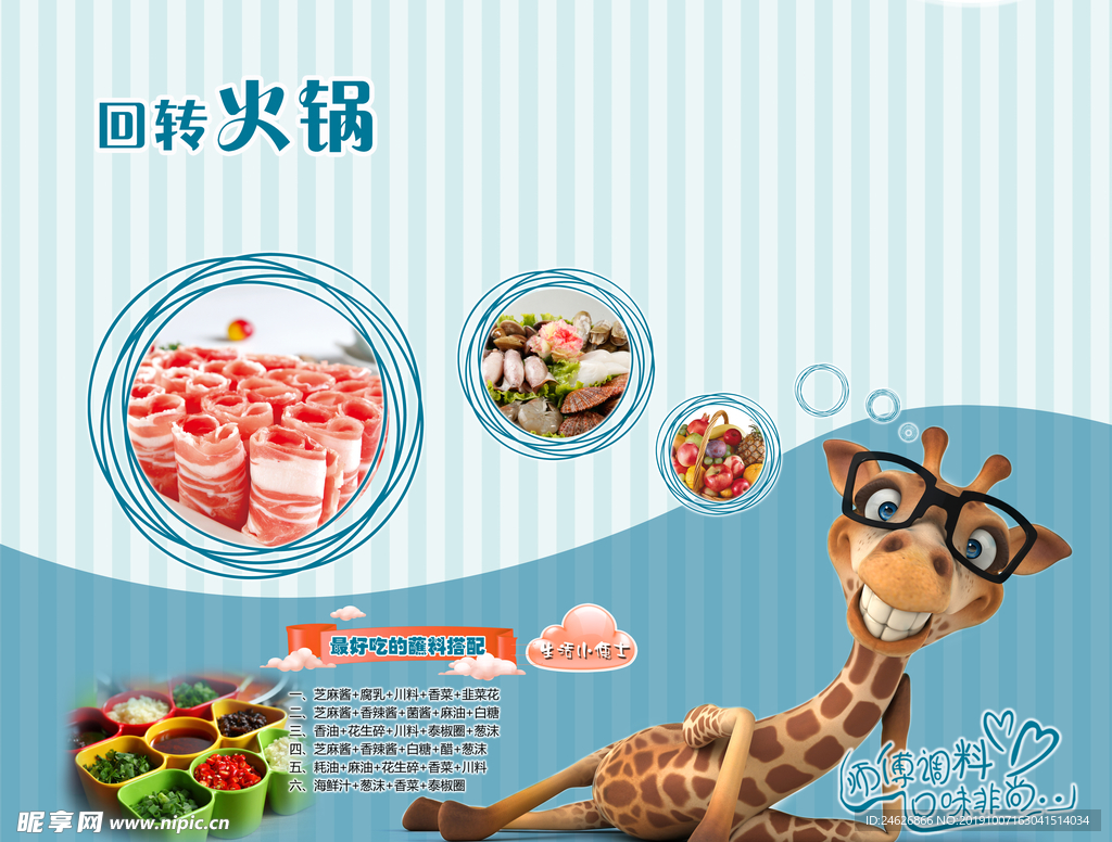 回转火锅海报