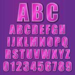 立体字母数字