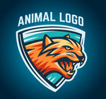 老虎图标矢量logo