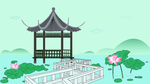 中国风池塘