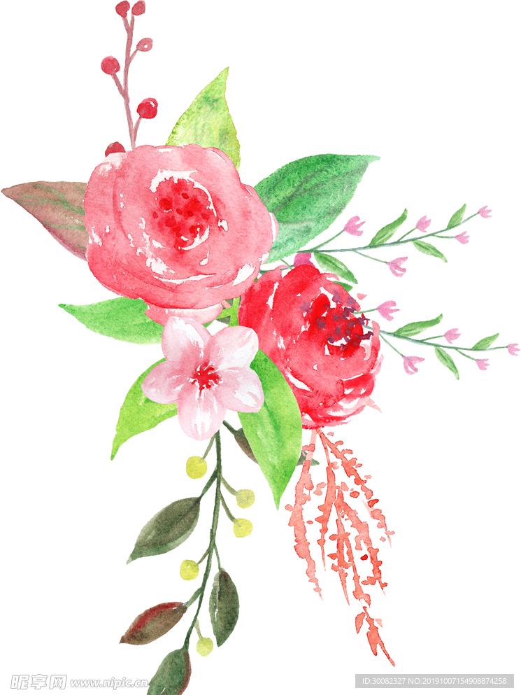 手绘花