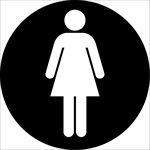 商场图标系列 女厕所图标