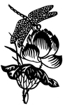 剪纸蜻蜓