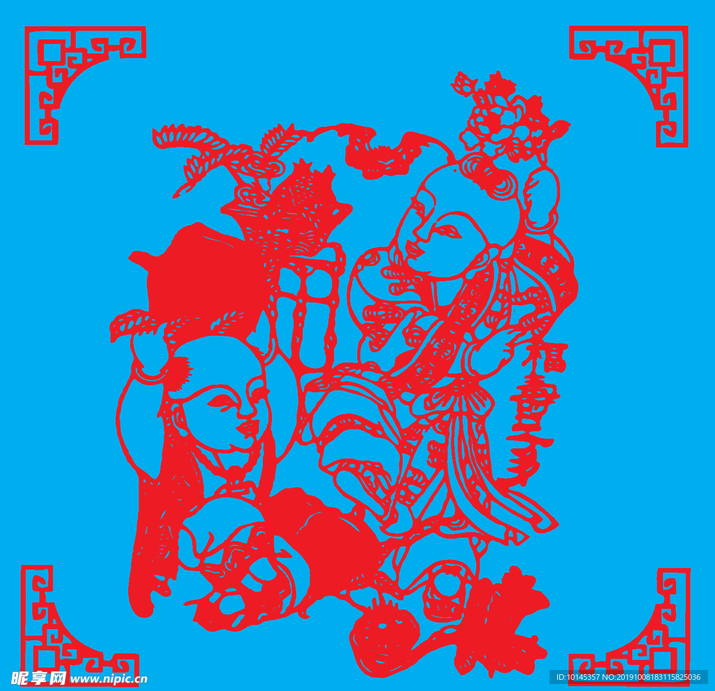 福寿多多剪纸