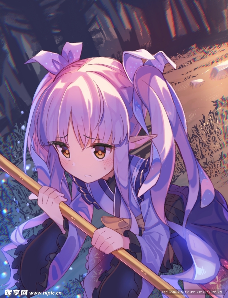 彩色人物动漫插画背景