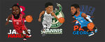 NBA 卡通 矢量 人物 篮球