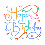 英文生日创意字体