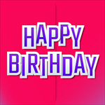 英文生日创意字体