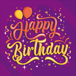 英文生日创意字体