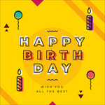 英文生日创意字体