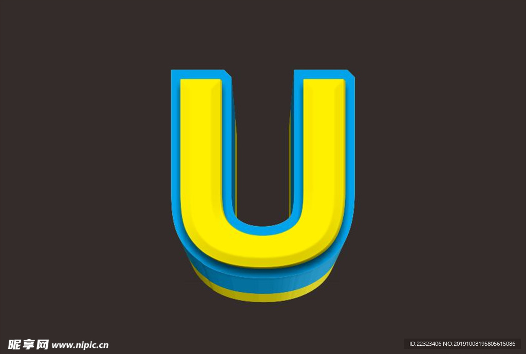 字母U