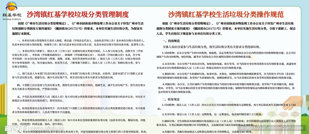 垃圾分类制度墙