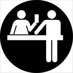 生活图标系列 咨询台图标