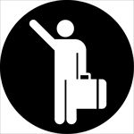 生活图标系列 男人挥手图标
