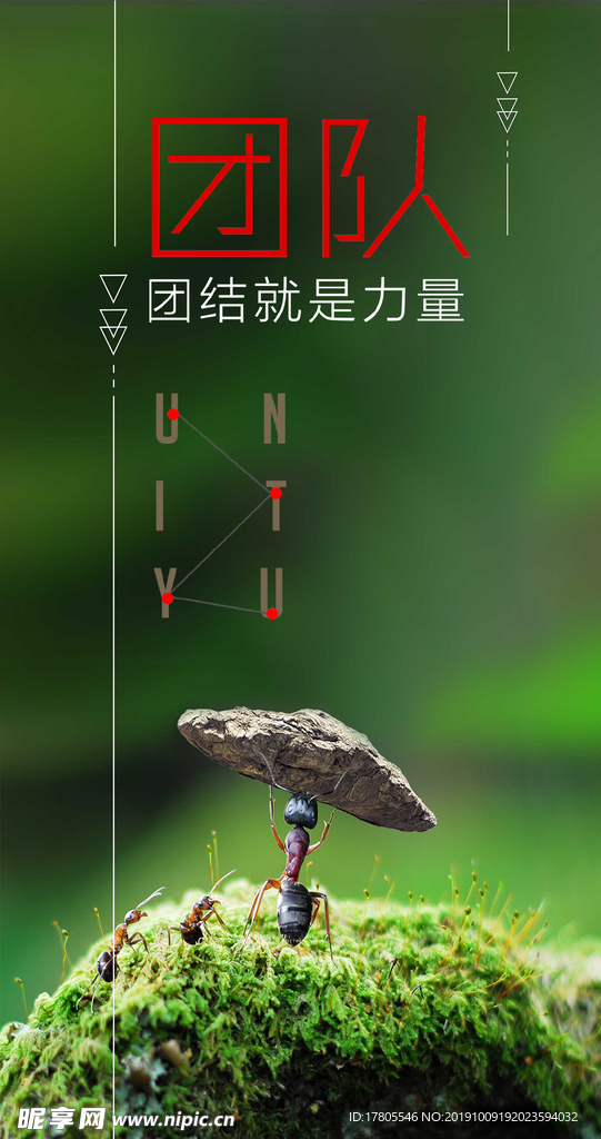 团队宣传海报  团队精神模板