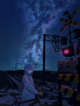 星空下的女孩
