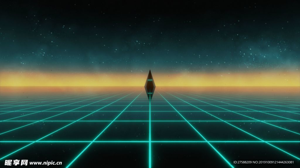 几何形状星空