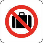 公共图标系列 禁止携带旅行图标