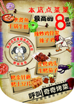 烧烤  吊旗   点菜量 卡通