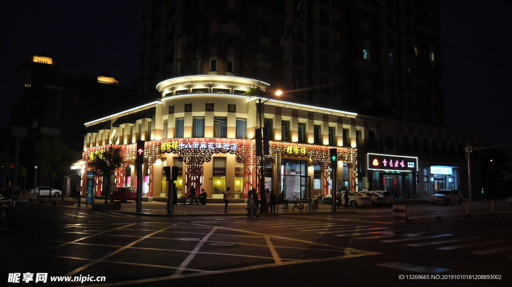 天津  天津夜景 夜色  街景