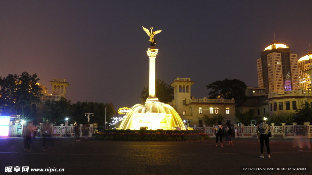 天津  天津夜景 夜色  街景