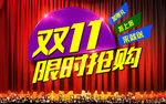 双11限时抢购海报