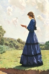 人物油画美少女油画西方