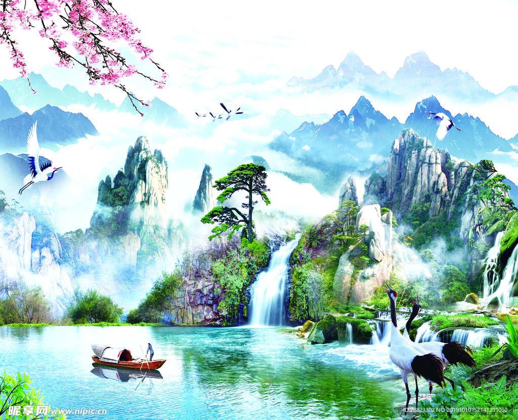 国画山水画
