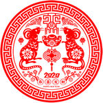 鼠年窗花