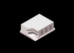 等距白色低层建筑