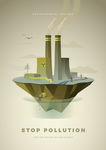 环境污染停止污染公益广告海报