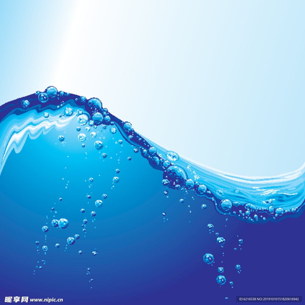 矢量水  海浪