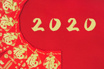2020年红色底图