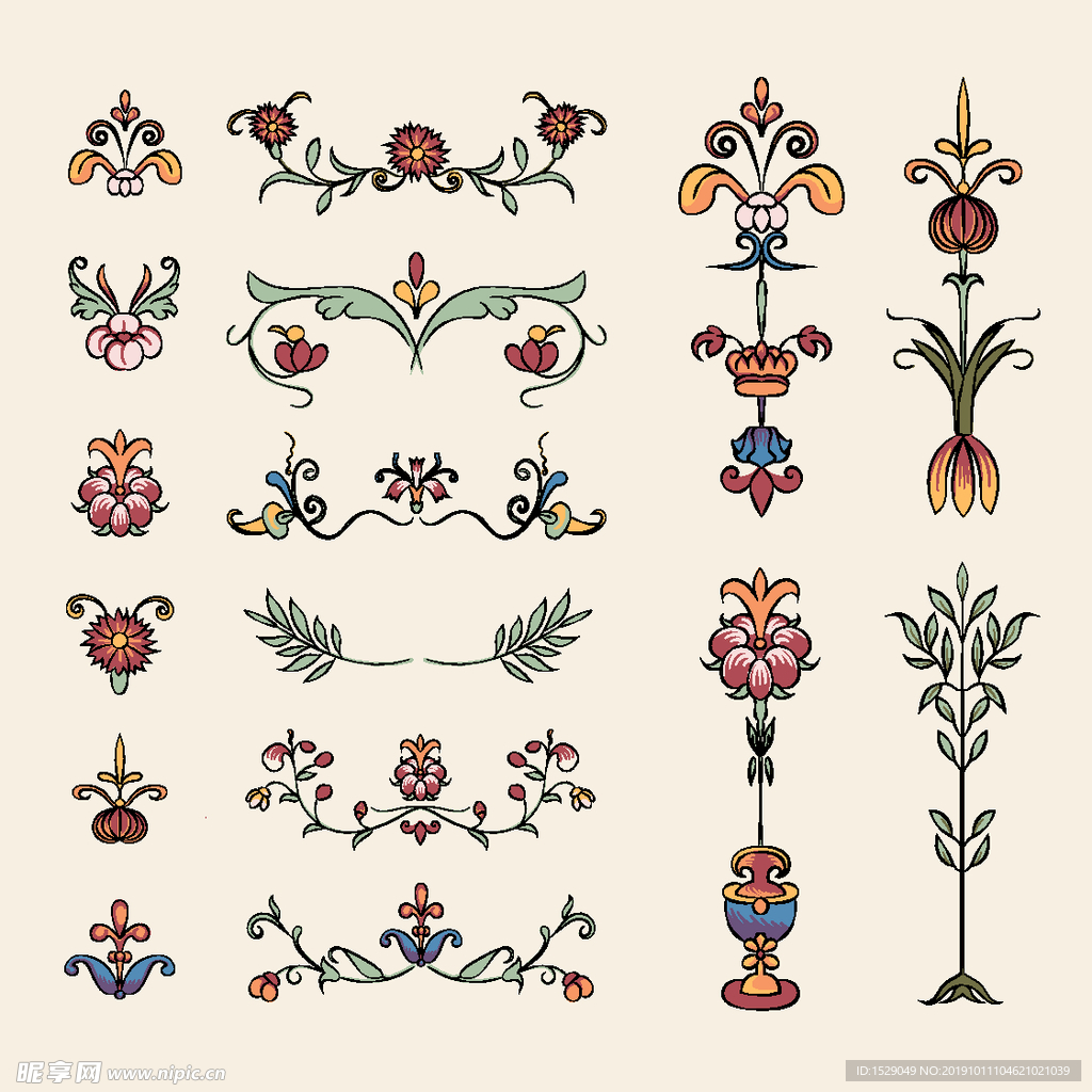 欧式花纹