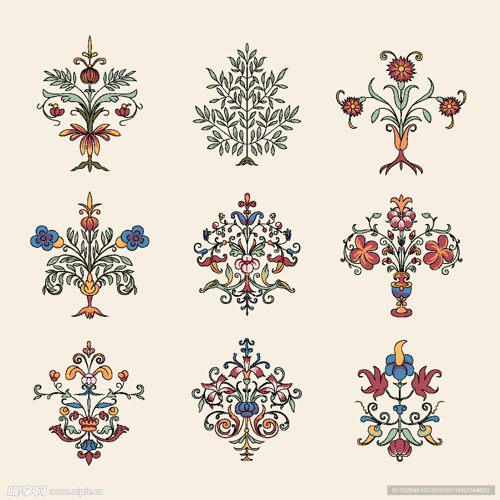 欧式花纹