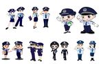 卡通矢量警察