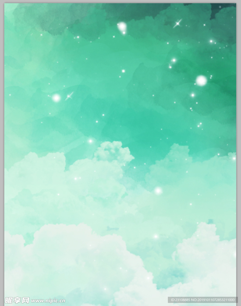 绿色水彩背景